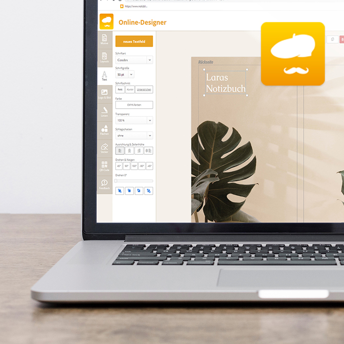 Einfach & schnell: Gestalte dein Notizbuch mit dem Online-Designer!