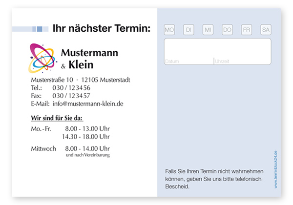 Termin-Haftzettel Classic #2