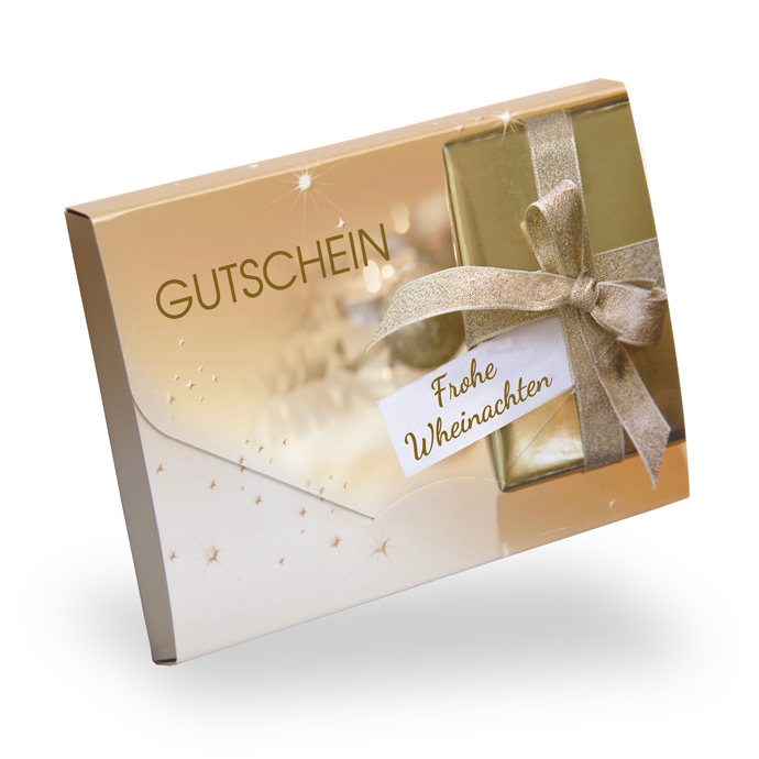 Gutscheinkarte Cute Case "golden wonder" individuell