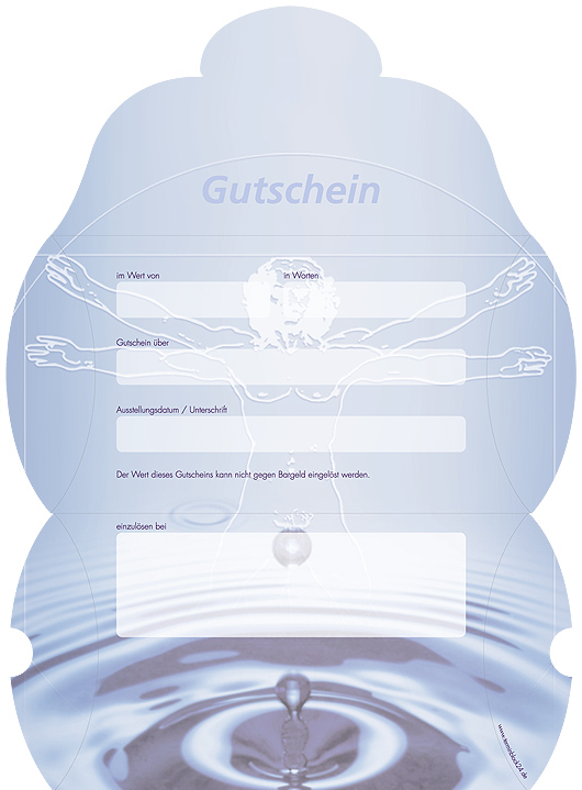 Gutscheinkarte Etui "Körperfrische"