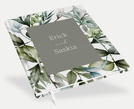 Gästebuch Hochzeit - Greenery "Calm Grove" - GBH-25001-G-07