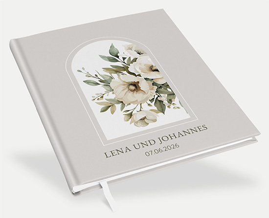 Erinnerungsbuch Hochzeit - Vintage "Ivory Garden" - EBH-25001-V-05