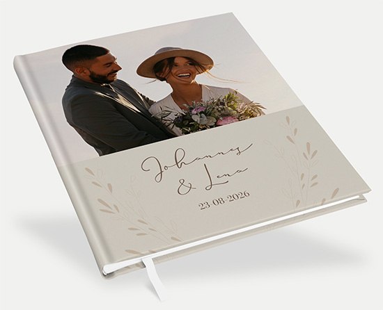 Gästebuch Hochzeit - Vintage "Golden Memories" - GBH-25001-V-04