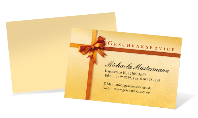 Visitenkarte "golden surprise" Landscape - 1212020180
