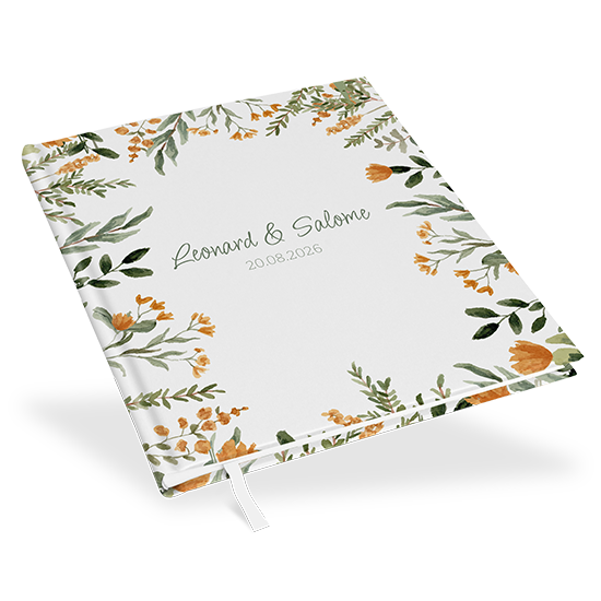 Erinnerungsbuch Hochzeit - Floral "Warm Botanicals" - EBH-25001-F-05