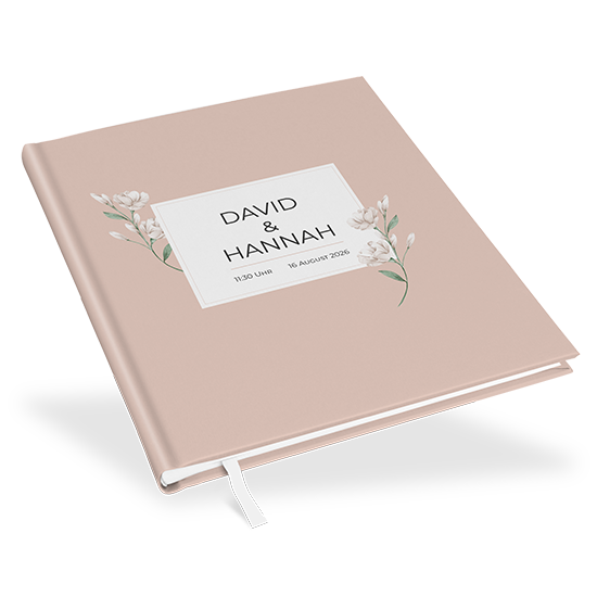 Gästebuch Hochzeit - Floral "Neutral Florals" - GBH-25001-F-09