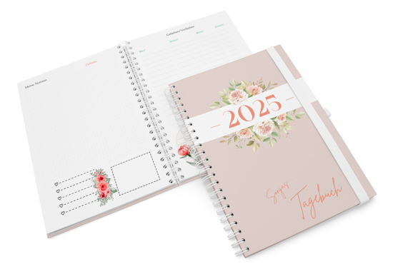 Notizbuch DIN A4 Wire-O personalisiert - 193025