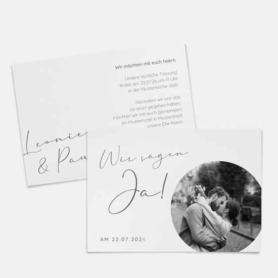 Postkarte DIN A6 im Querformat - Minimalistisch "Paris" - PKQ-24001-M-02