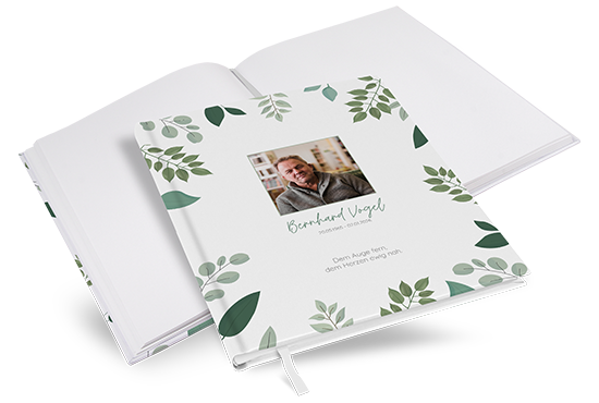 Kondolenzbuch - Pure Greenery - KB-25001-G-08