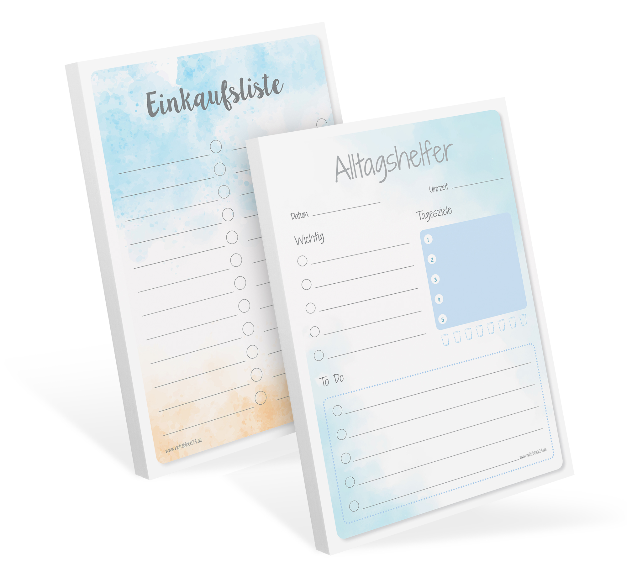 2er Spar-Set Notizblock DIN A6, Einkaufsliste & Alltagshelfer - 1301060000