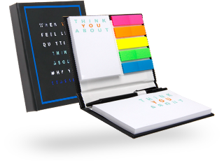 BIZSTIX® Pocket-Set Hardcover - Haftnotizen-Set für die Hosentasche