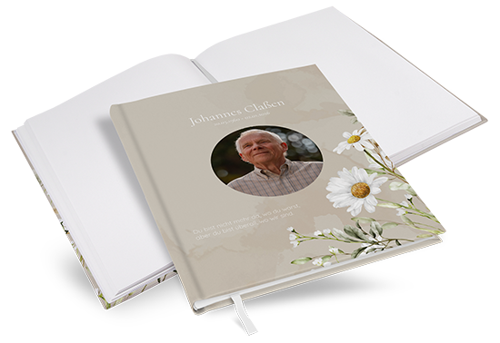 Kondolenzbuch - Daisy Field - KB-25001-F-03