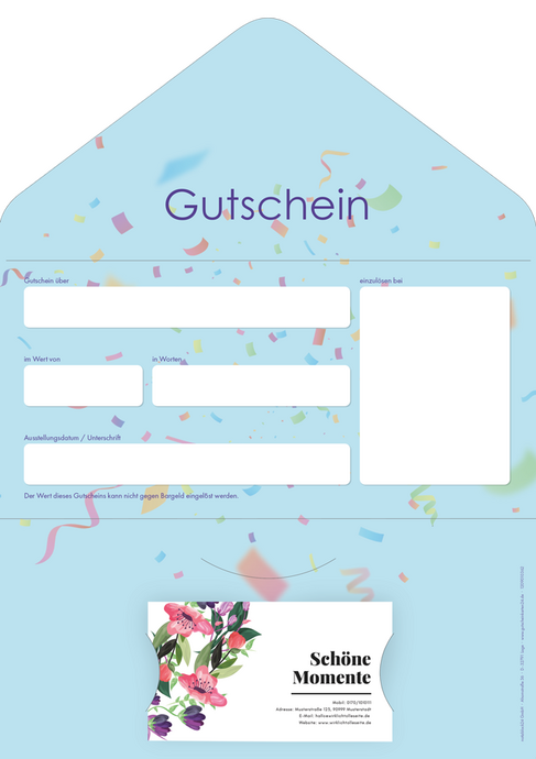 Gutscheinkarte Classic "Cupcake"