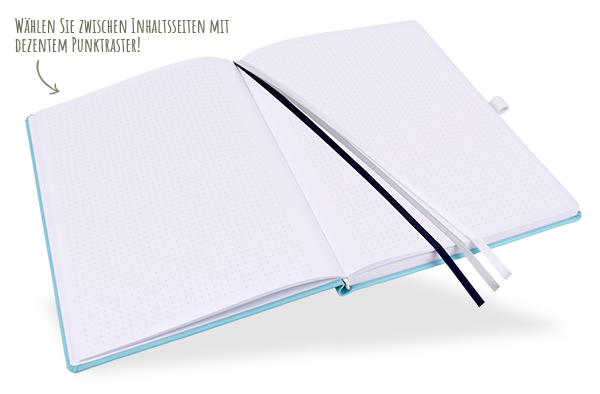 Marthiesens® Bullet Journal, Inhaltsseiten punktiert 