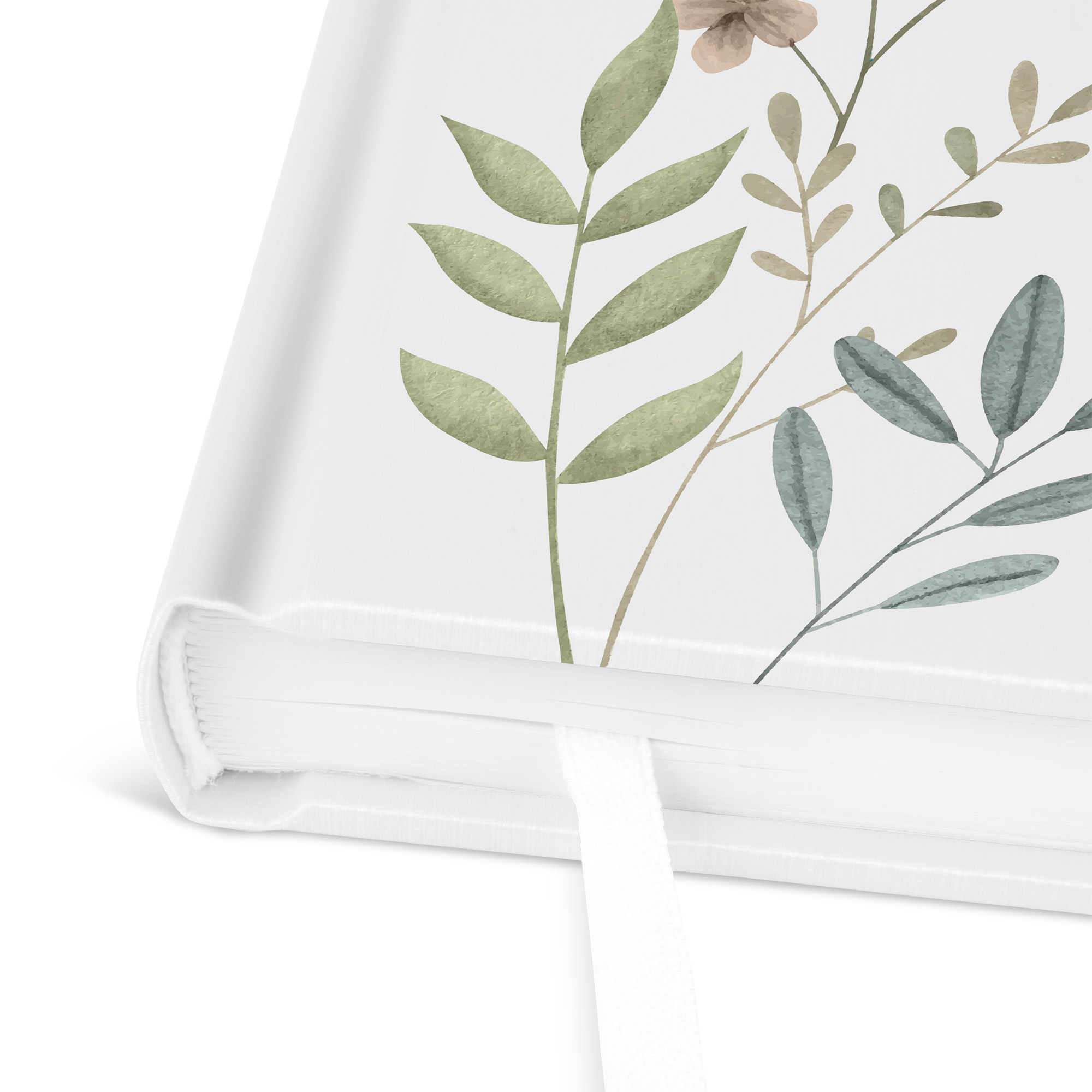 Erinnerungsbuch Hochzeit - Boho "Soft Leaves"