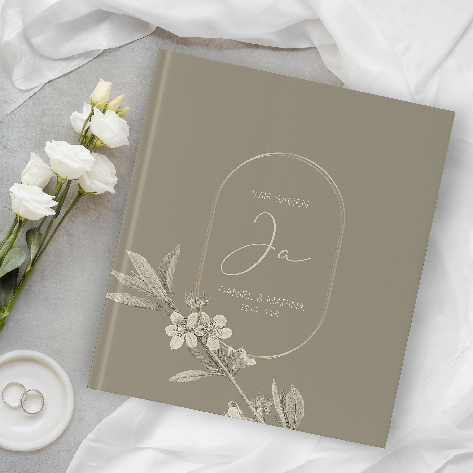 Erinnerungsbuch Hochzeit - Floral "Classic Flora"