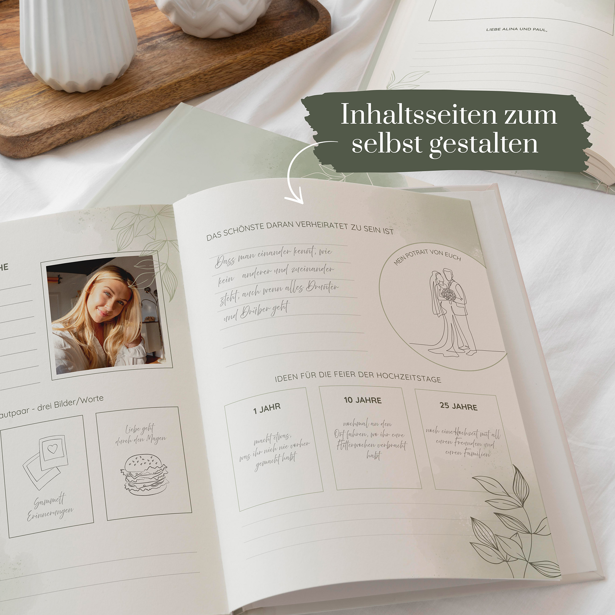 Erinnerungsbuch Hochzeit - Floral "Warm Botanicals"