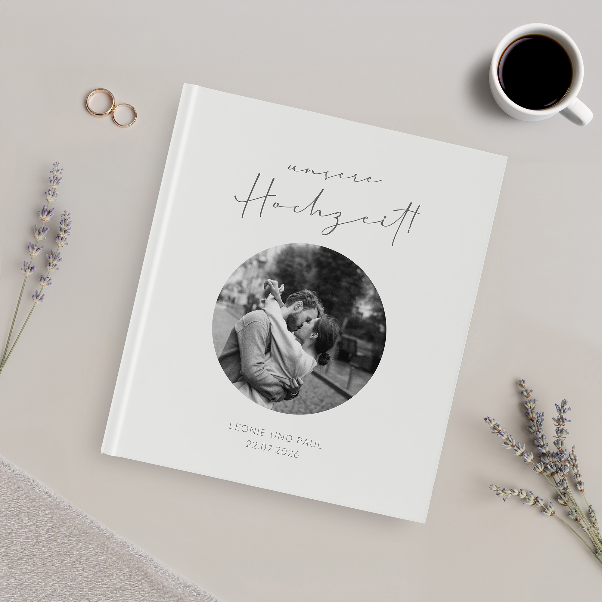 Erinnerungsbuch Hochzeit - Minimalistisch "Paris"