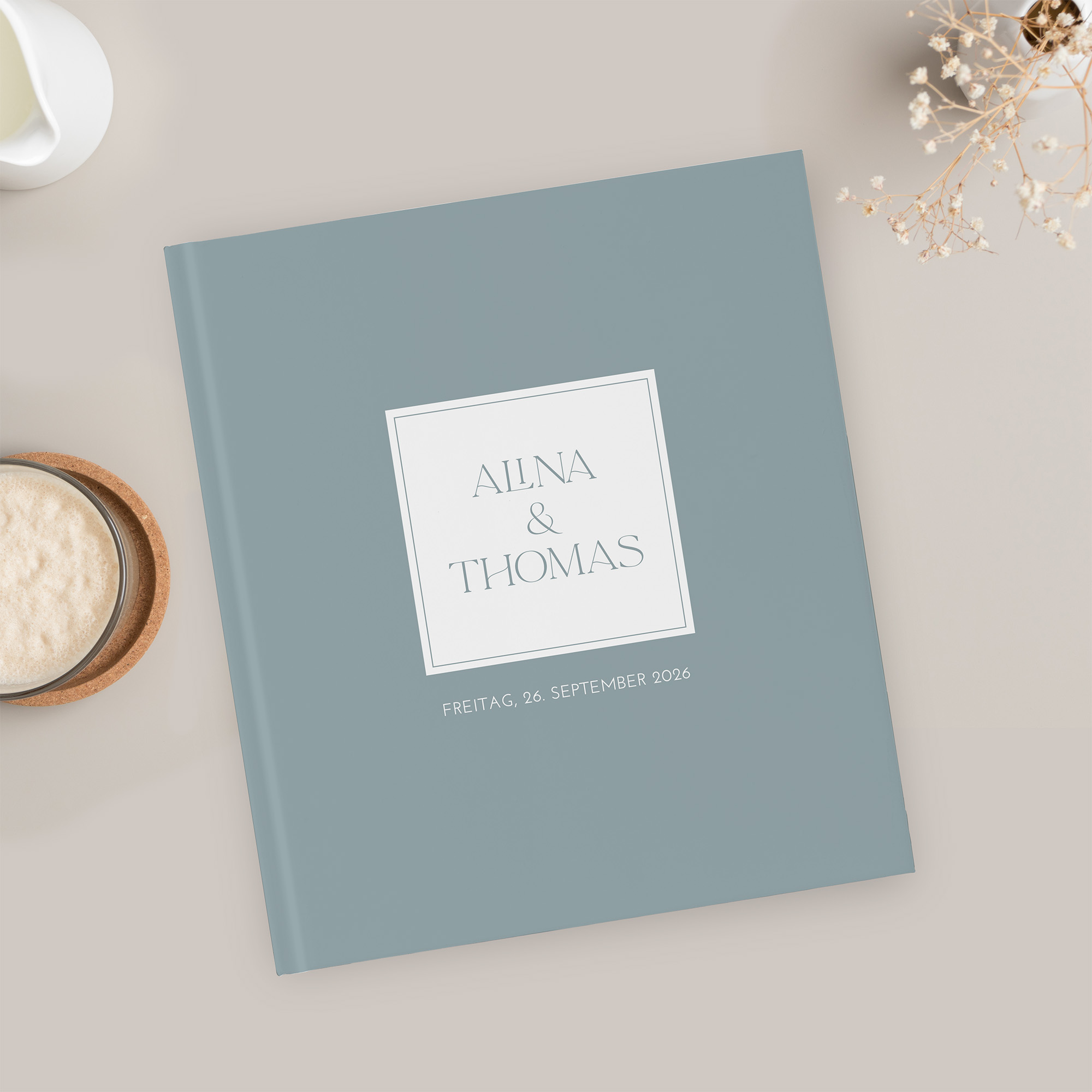 Erinnerungsbuch Hochzeit - Minimalistisch "Nordic Shore"