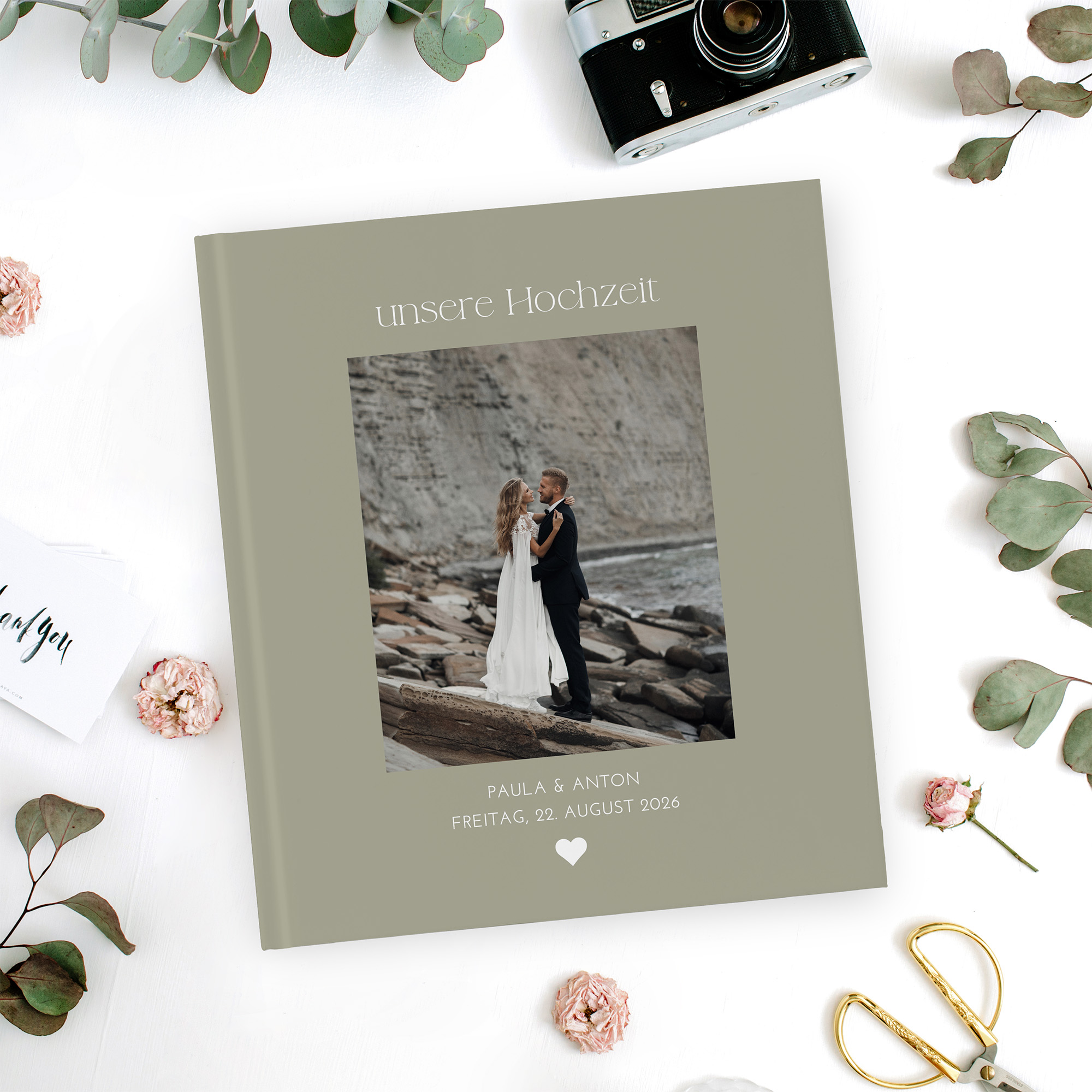 Gästebuch Hochzeit - Minimalistisch "Vienna"