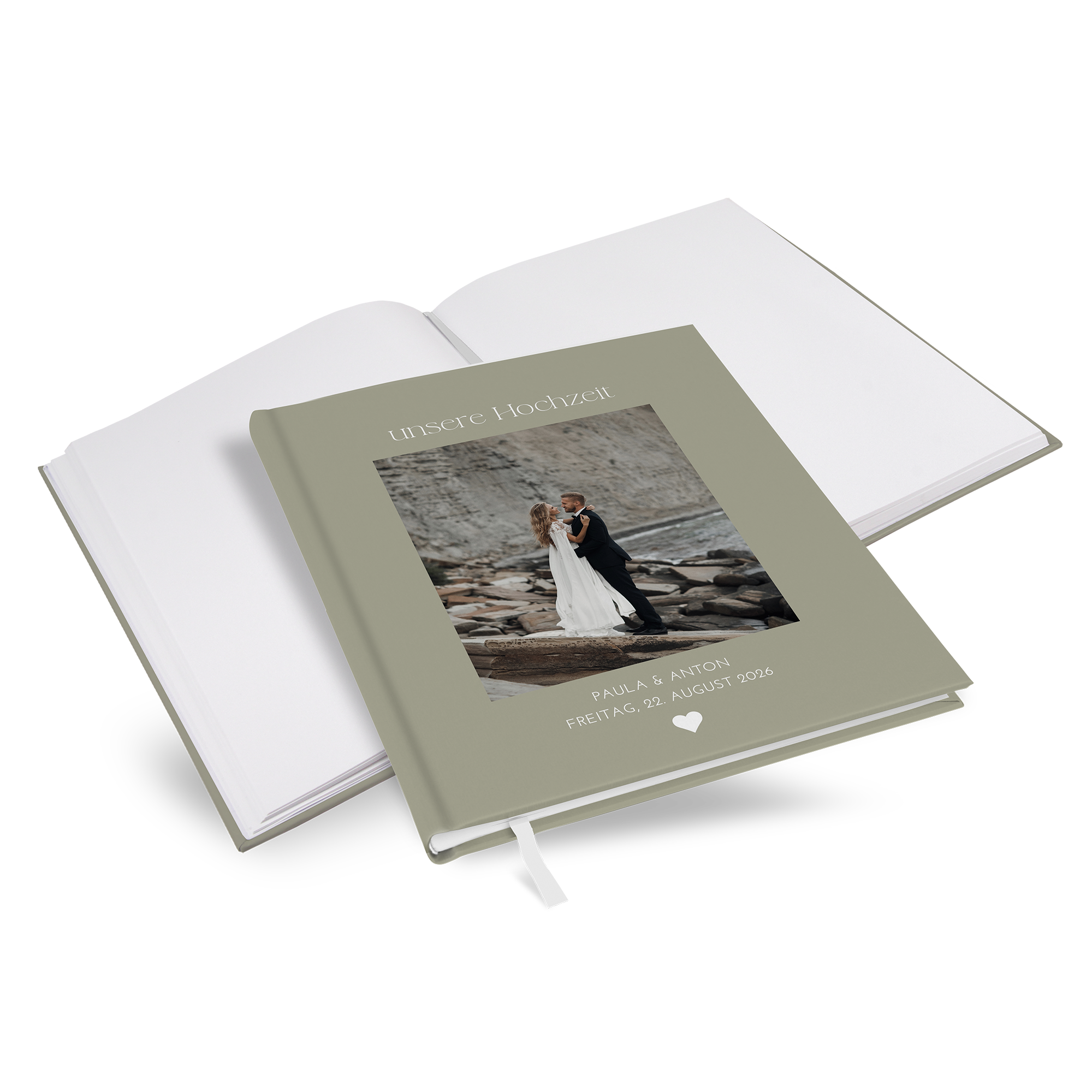 Gästebuch Hochzeit - Minimalistisch "Vienna" - GBH-25001-M-08