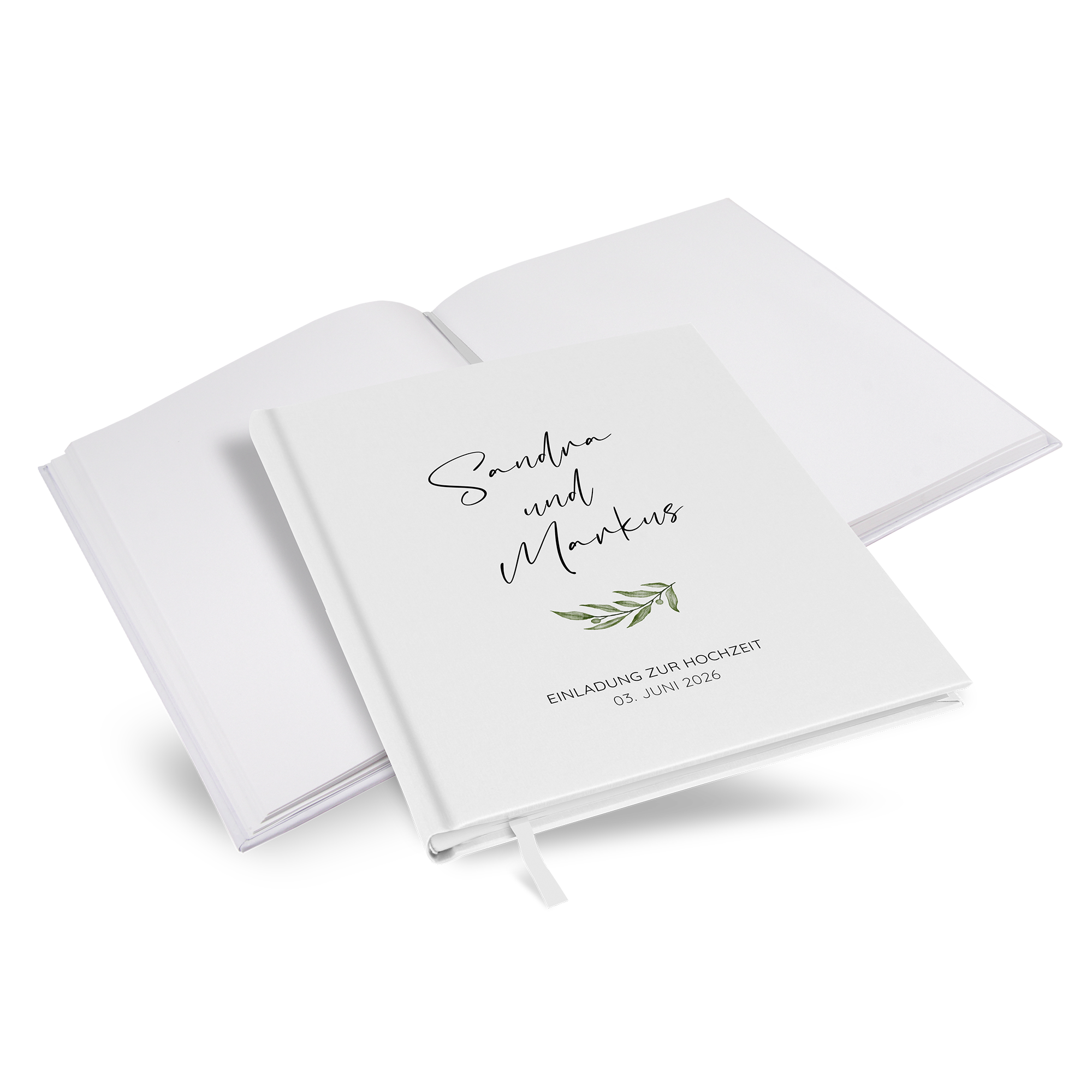 Gästebuch Hochzeit - Minimalistisch "Olivetta" - GBH-25001-M-13