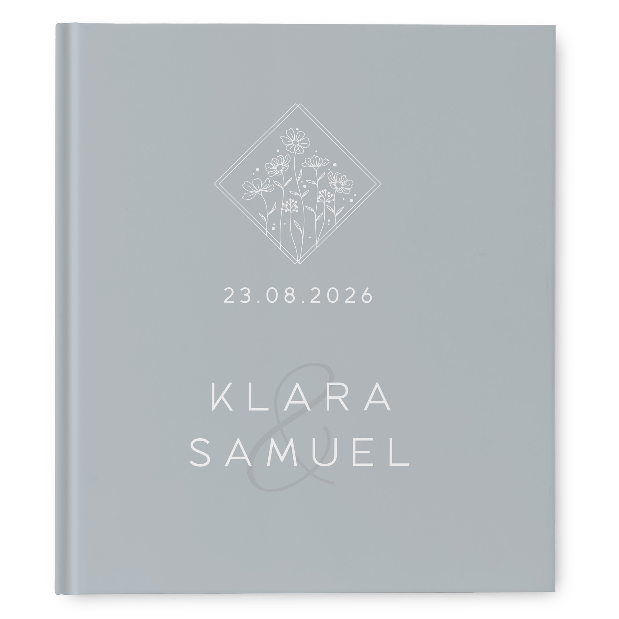 Gästebuch Hochzeit - Vintage "La Fleur Bleue"