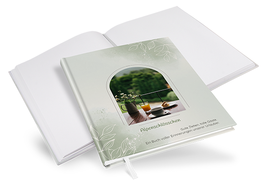 Gästebuch Ferienwohnung -  Aquarell "faded green" - GBF-25001-A-01