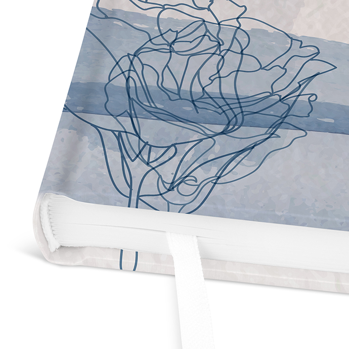 Gästebuch Ferienwohnung -  Aquarell "midnight petals"