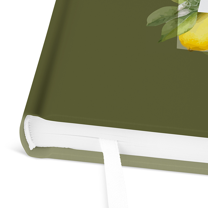 Gästebuch Ferienwohnung -  Aquarell "Olive & Lemon"