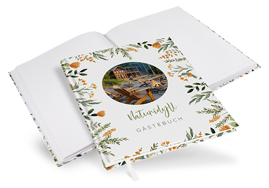 Gästebuch Ferienwohnung - Floral "Warm Botanicals" - GBF-25001-F-05