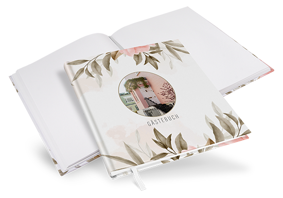Gästebuch Ferienwohnung - Floral "Rose Leaf" - GBF-25001-F-08