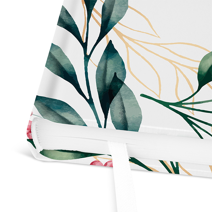 Gästebuch Ferienwohnung - Floral "Ivory Garden"