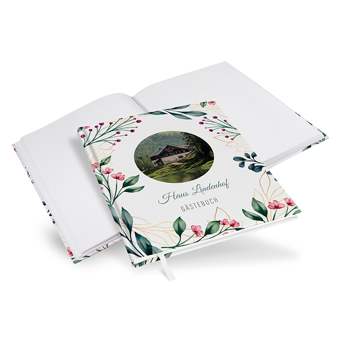 Gästebuch Ferienwohnung - Floral "Ivory Garden"