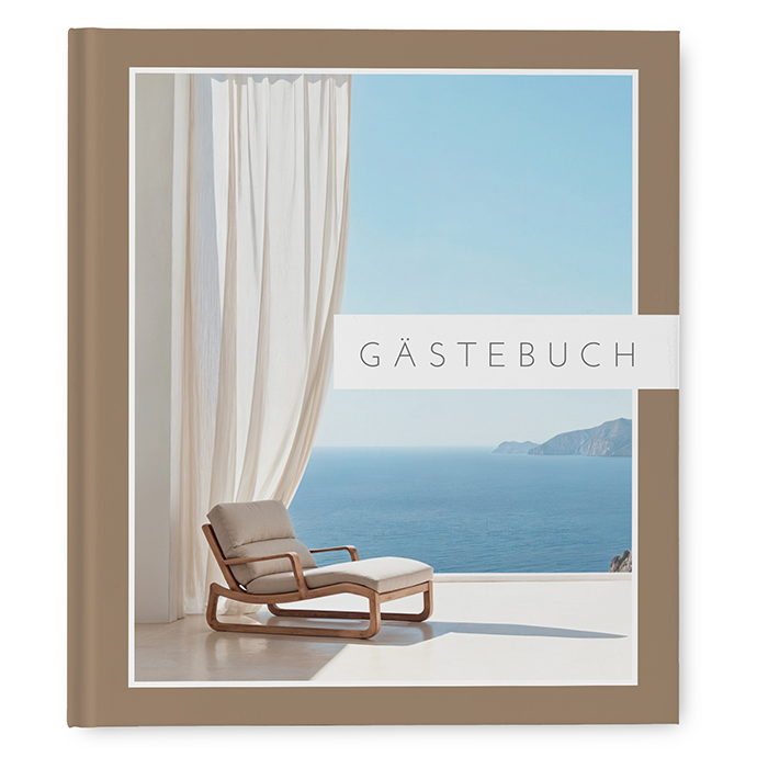 Gästebuch Ferienwohnung - Minimalistisch "Still Lines"