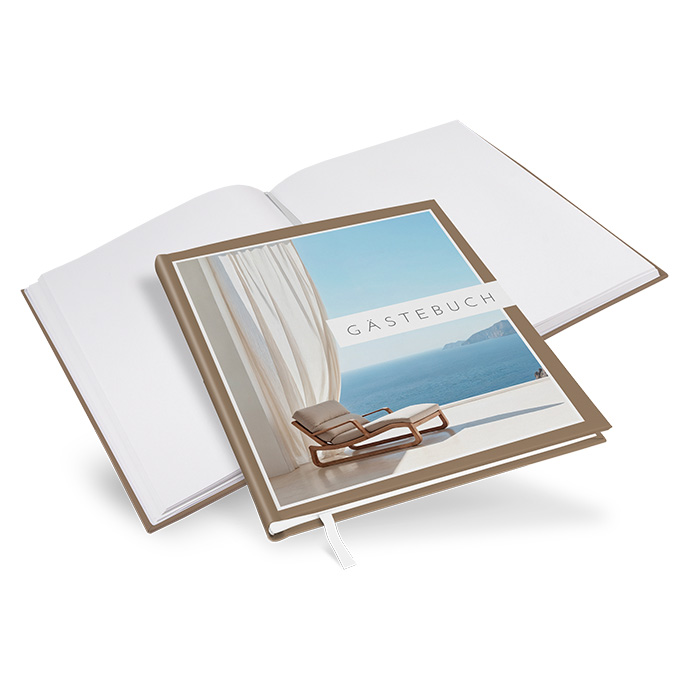 Gästebuch Ferienwohnung - Minimalistisch "Still Lines"