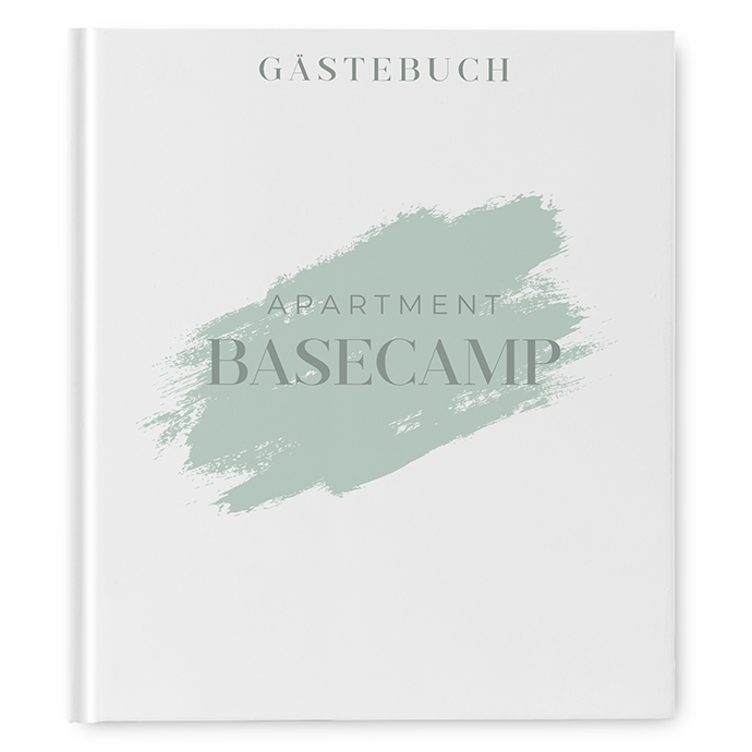 Gästebuch Ferienwohnung - Minimalistisch "Mint Brush"