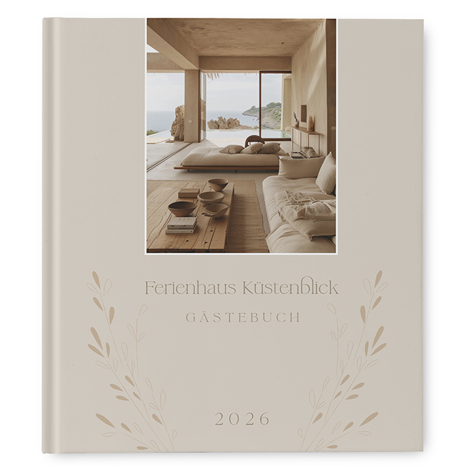 Gästebuch Ferienwohnung - Vintage "Golden Memories"