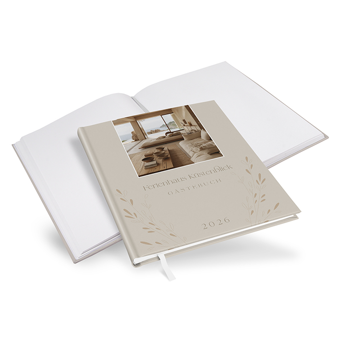 Gästebuch Ferienwohnung - Vintage "Golden Memories"