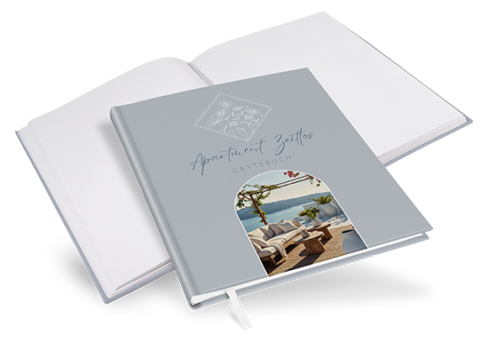 Gästebuch Ferienwohnung - Vintage "La Fleur Bleue" - GBF-25001-V-10