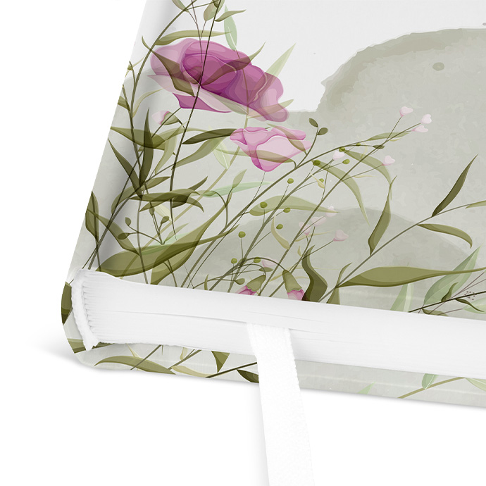 Gästebuch Geburtstag - Aquarell - "Wildflower Garden"