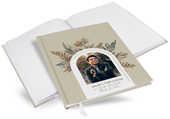Gästebuch Geburtstag - Boho "Bare Nature" - GBG-25001-B-01