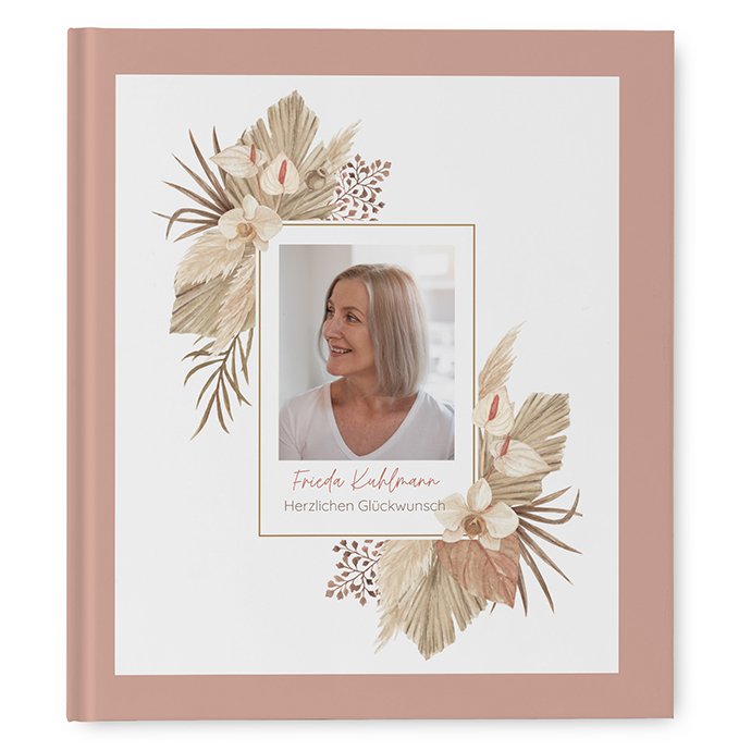 Gästebuch Geburtstag  - Boho "Golden Haze"