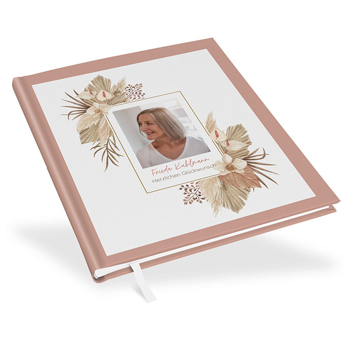 Gästebuch Geburtstag  - Boho "Golden Haze"