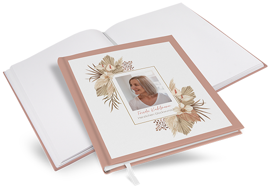 Gästebuch Geburtstag  - Boho "Golden Haze" - GBG-25001-B-02