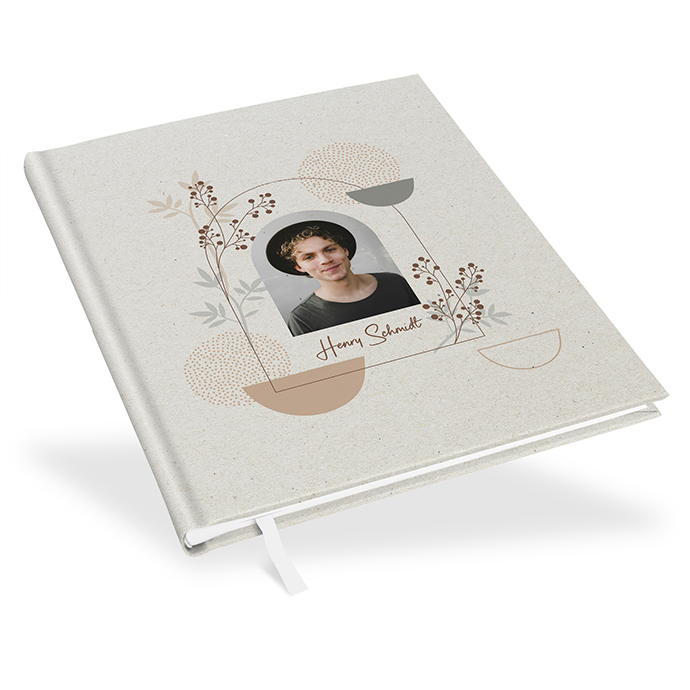 Gästebuch Geburtstag - Boho "Stone Bloom"
