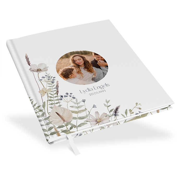Gästebuch Geburtstag - Boho "Pastel Bloom"