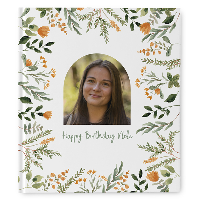 Gästebuch Geburtstag - Floral "Warm Botanicals"