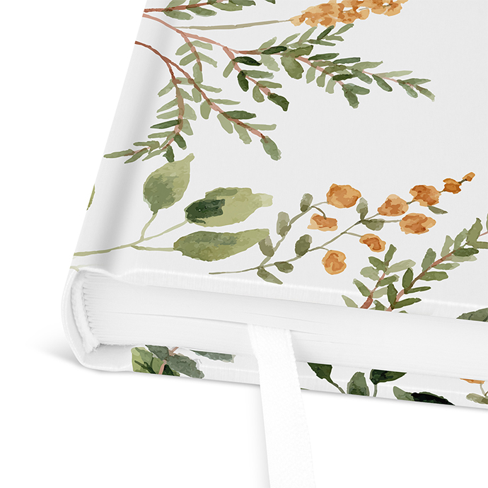 Gästebuch Geburtstag - Floral "Warm Botanicals"