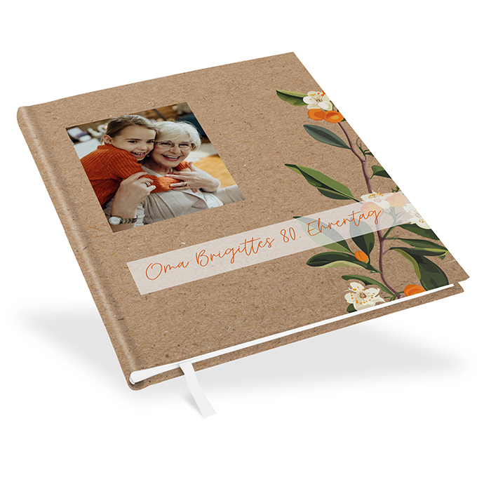 Gästebuch Geburtstag - Greenery "Manila 02"